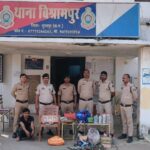 ग्रामीण बैंक कुम्दा में सेंधमारी करने वाले आरोपी को थाना विश्रामपुर पुलिस ने किया गिरफ्तार।